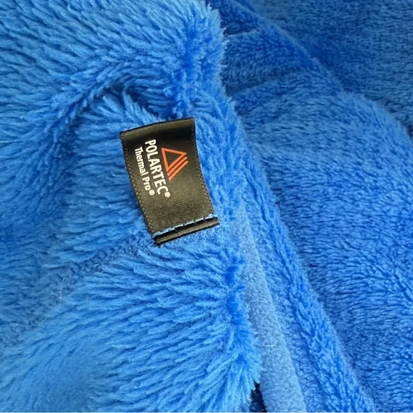 Patagonia Polartec Thermal Pro Fleece Pullover Jacket Cobalt Blue Cozy Snap-T - Picture 13 of 13